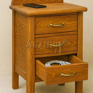 Прикроватная тумба из массива сибирской сосны, варианты